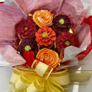 Holiday Blooming Cupcake Centerpiece