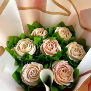 Valentine's Cupcake Bouquet - Blushing Bride